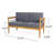52.75" Upholstered sofa