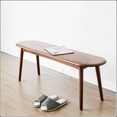 Banc de table en bois de chêne naturel pour salle à manger
