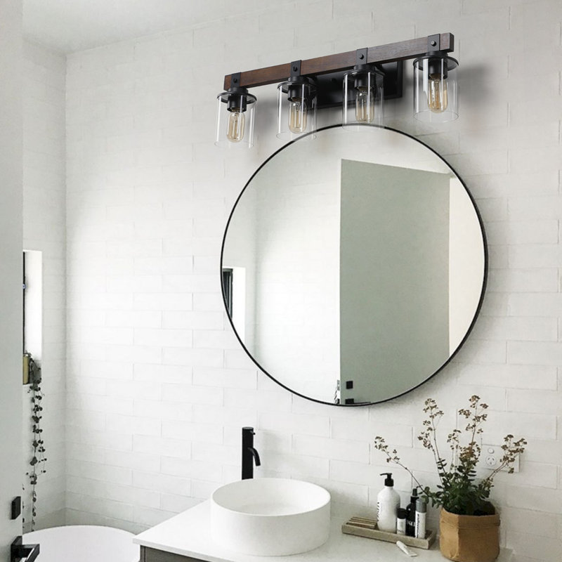 Miroir de salle de bain rustique rustique