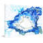 « blue splash », reproduction d’art sur toile tendue-16739503