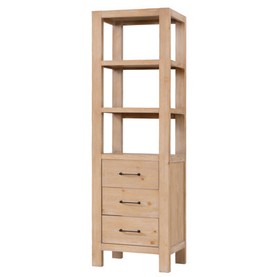 Moana Solid Wood Freestanding Linen Cabinet
