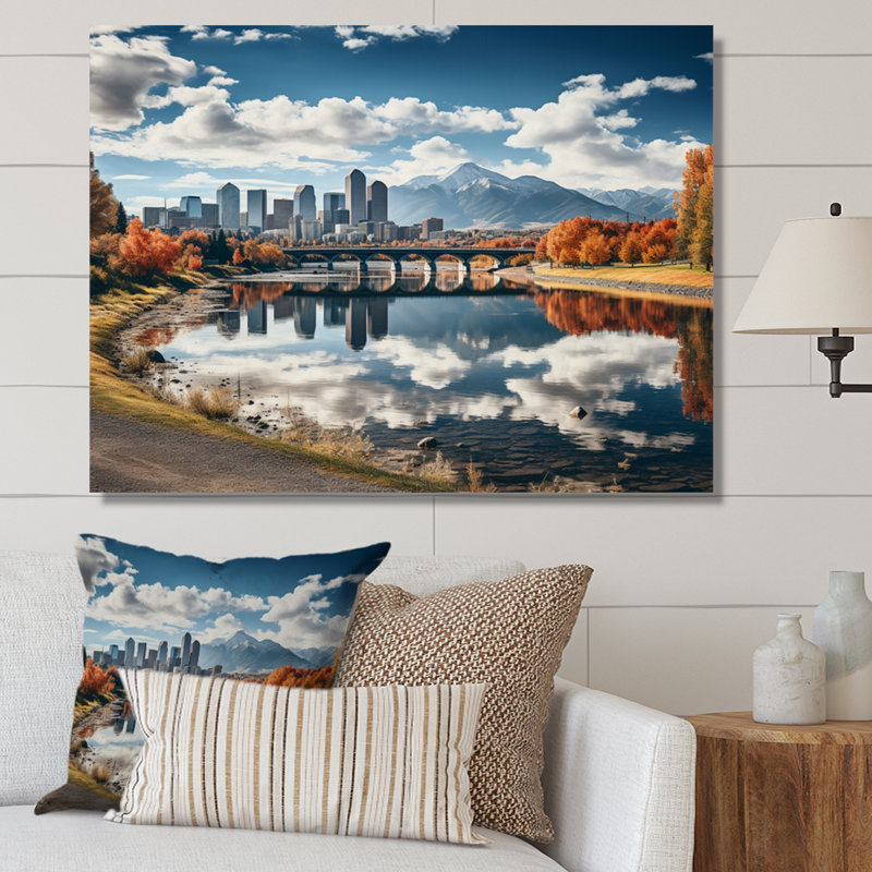 Denver, la majesté des montagnes Rocheuses I, H 24 po x l 32 po x P 1 po, Toile tendue