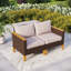 Chaises de patio pour l'extérieur en osier avec accoudoirs simples et coussins Salem-96337086