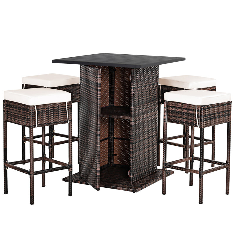 Bar Set, Brown, White