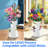 LEGO Flower Vase, Compatible With LEGO Bricks, Suitable For LEGO Bouquet Building Set, White