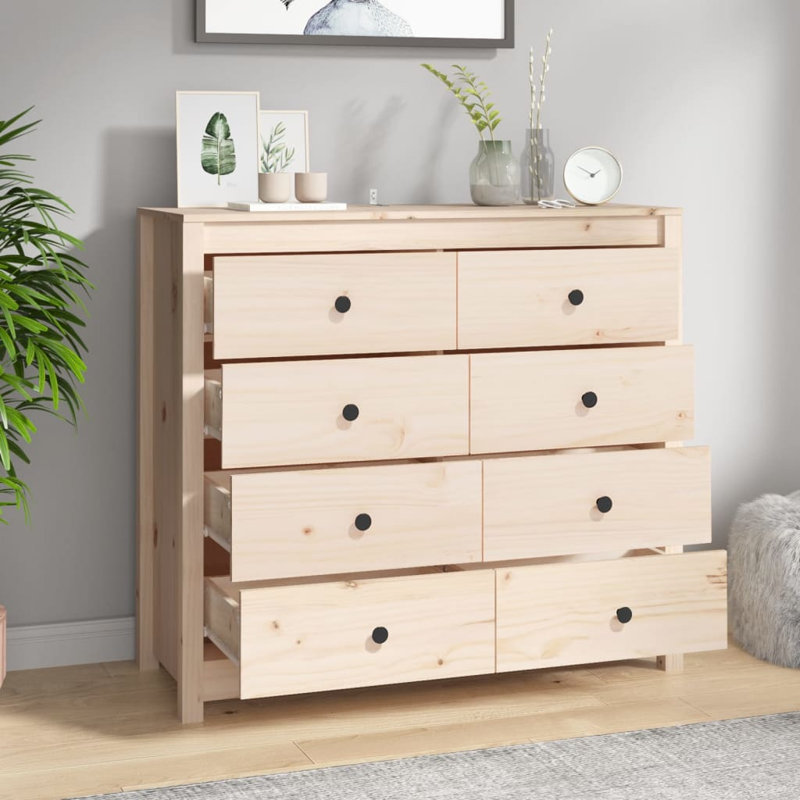 100cm Solid Wood Sideboard, Brown