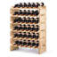 Breiden Solid Wood Wine Bottle Rack Brown