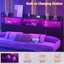 Miljenko Headboard with Led Lights & Charging Station-1240048260-1240048257