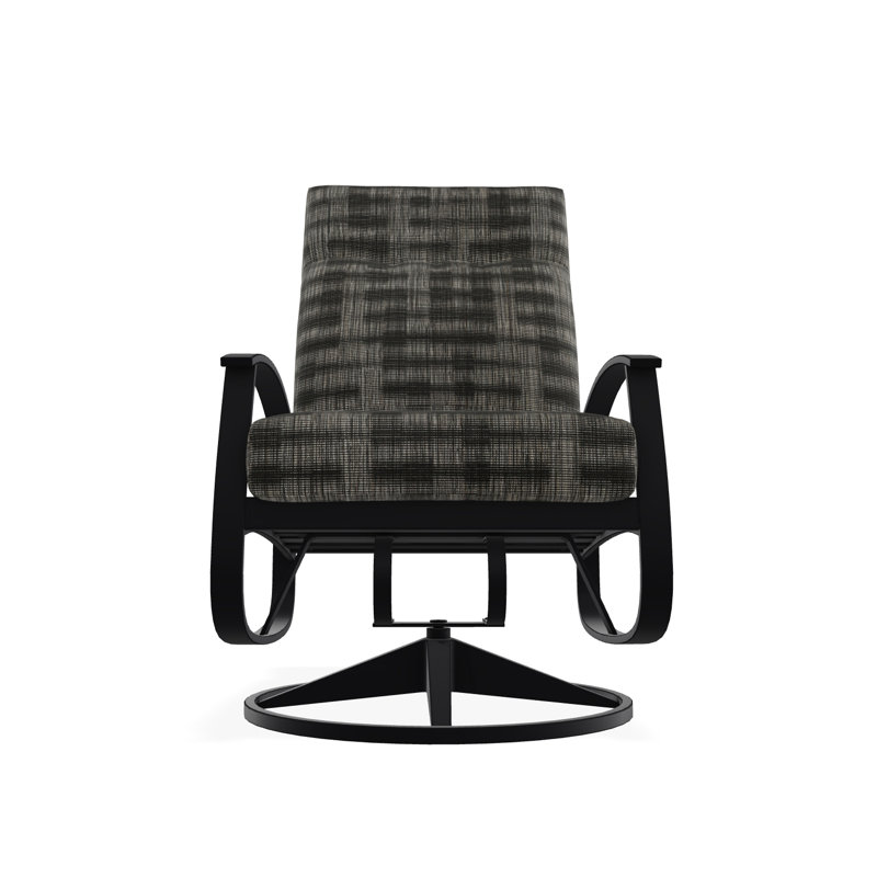 Belle Isle Outdoor Lounge Chair, Black, Black 5D Sunbrella®