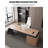 Practical Large Desk with 3 Drawers and Asymmetrical Base-1052262985