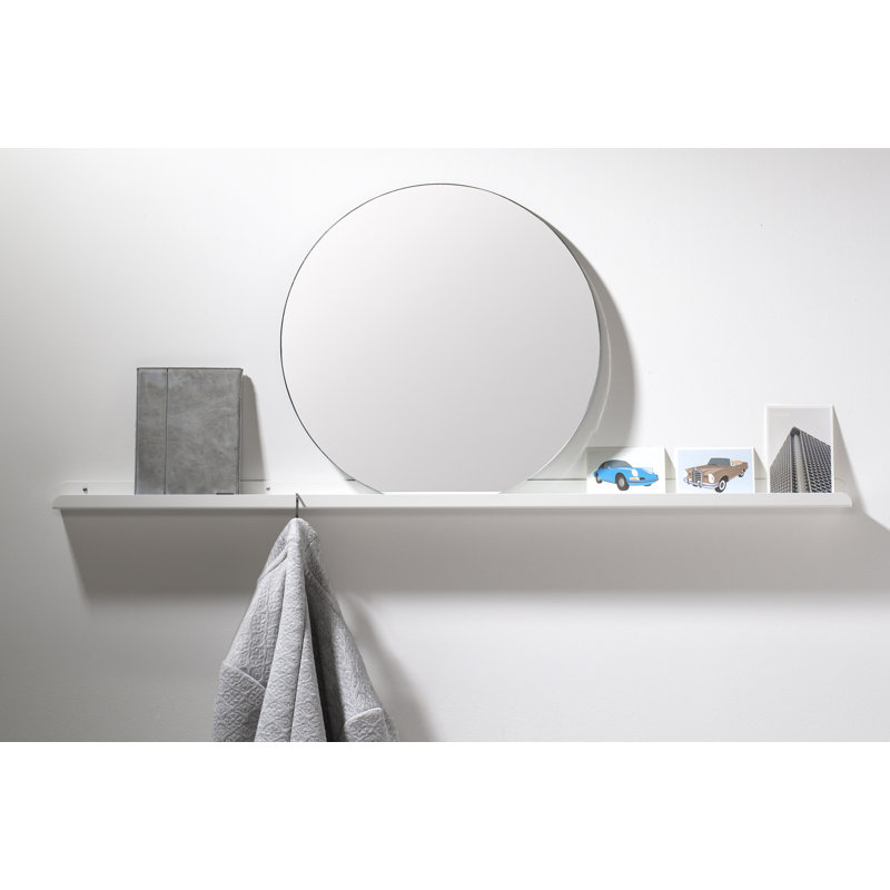 Ennice Metal Floating Shelf, 4cm H x 100cm W x 15cm D, Green