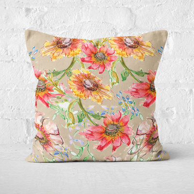 Margene Floral Square Cushion