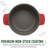 All-In-One Pot, Multilayer Nonstick, High Performance Cast Dutch Oven With Matching Lid, Roasting Rack And Turner, Made Without PFOA, Dishwasher Safe Cookware, 4.7-Quart, Crimson Red