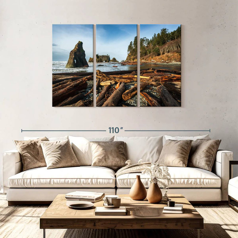 Bois flottant Alvord Ruby Beach, H 48 po x l 74 po