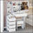 37-Inch Middle Size Vanity Table With Cushioned Stool, Extra Large Sliding Mirror, Multi-Layer Storage, Ideal For Large Spaces And Organized Living.-255503480