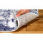 Tapis bleu marine / doré Gerberoy-1731241225
