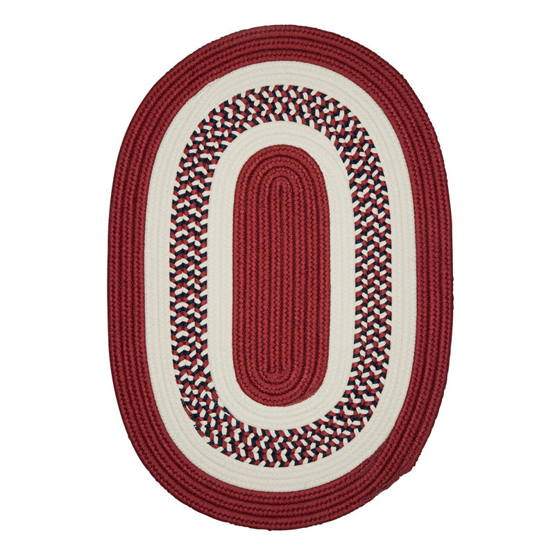 Fleurs Bay Patriot rouge FB70, Oval 8 pi x 10 pi