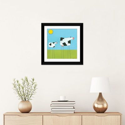 «Stick-Leg Series» Cow I », reproduction sur toile