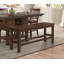Banc de salle à manger à hauteur de comptoir Classic 1PC avec structure en bois, style transitionnel et capacité de poids de 250 lb