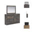Commode double 6 tiroirs avec miroir Drystan