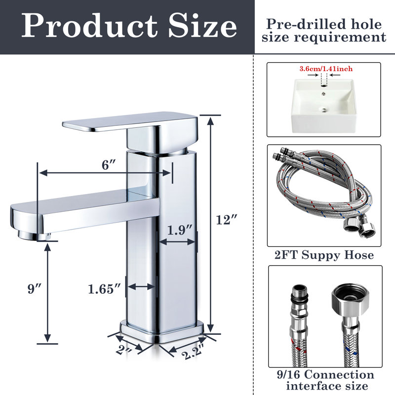 Single-Hole Single-handle Bathroom Faucet