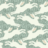 Hopping Hares - Wallpaper