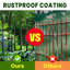 No Dig Metal Garden Fence – Rustproof Border for Small Dogs, Rabbits, Flower Beds & Lawn Edging – Black-716329231-717904714