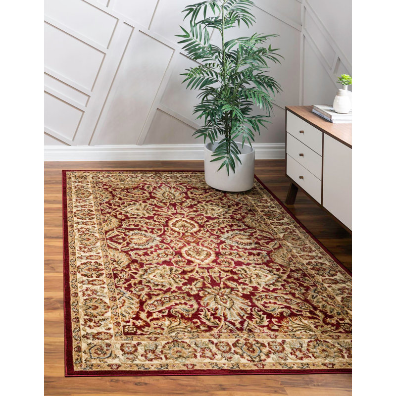 Tapis oriental beige / rouge Niles, Rectangle 3 pi 3 po x 5 pi 3 po
