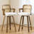 26.77" Upholstered Cane Back Counter & Bar Stool With Armrest-2129382408