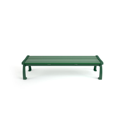 Banc de parc en plastique recyclé sans dossier Heritage