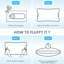 Thick Side Memory Foam Pillow Cooling Pillow For Neck Support, Ergonomically Designed Medium Bed Pillows（Set of 1）-115185456