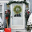 Real Touch Norfolk Pine Wreath, 45cm Artificial Christmas Wreath Faux Pine Green Wreath