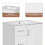 Meuble-lavabo de salle de bain avec lavabo, 2 tiroirs et porte à fermeture douce-918207572
