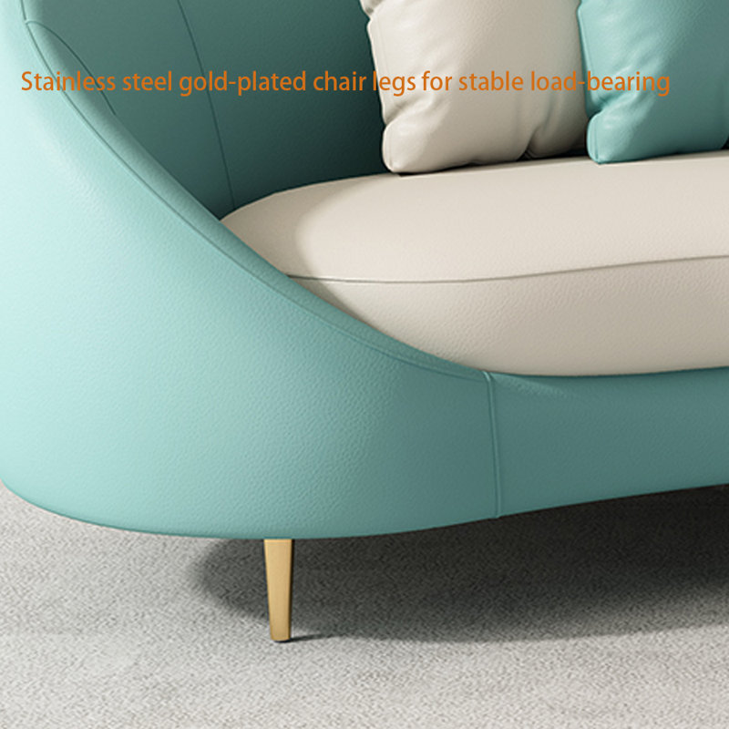 Fauteuil inclinable en éponge de luxe léger, Vert menthe, Orienté à gauche (vu de face)