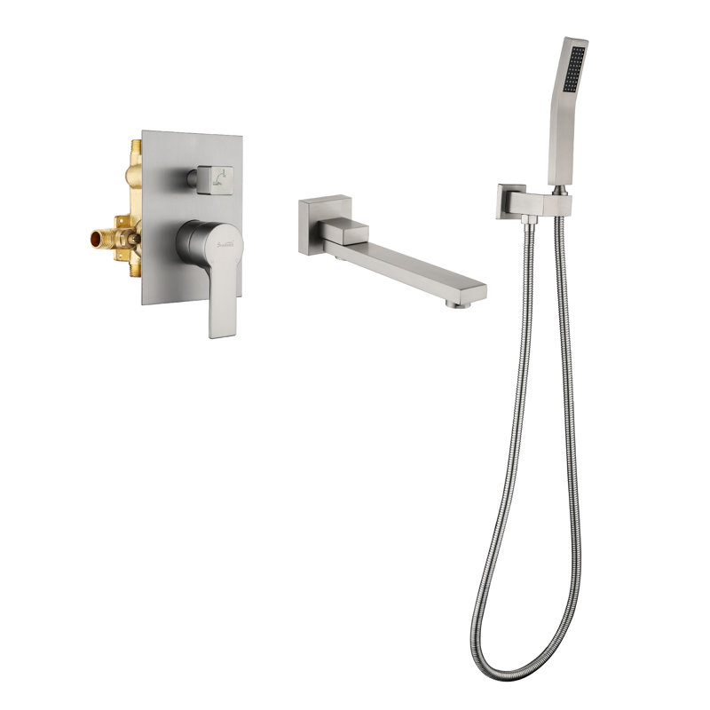 All-In-One Kit with Rough in-Valve, Brushed Nickel