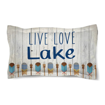 Laural Home Lakeside Living Love Comforter Sham