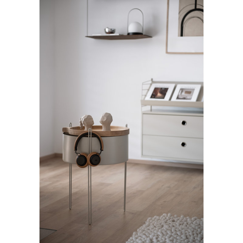 Pidestall Planter (Small), Gray, 21.70'' H x 15.70'' W x 15.70'' D