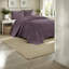 Ensembles de literie confortables en coton avec motif réversible, mauve