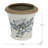 5.3X5.3X5.1" Ceramic Planter With Floral Pattern, Set Of 4