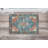 Ducote Washable Teal and Rust Machine Woven Area Rug-822375186