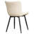 Pu Leather Upholstered Dining Chairs Modern Wingback Side Chairs With Metal Legs-1195136586