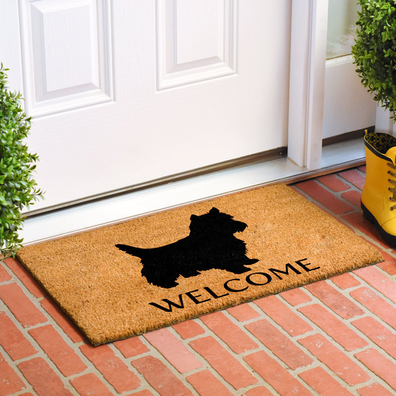 Tapis d'entrée antidérapant West Highland White Terrier, l 17 po x L 29 po