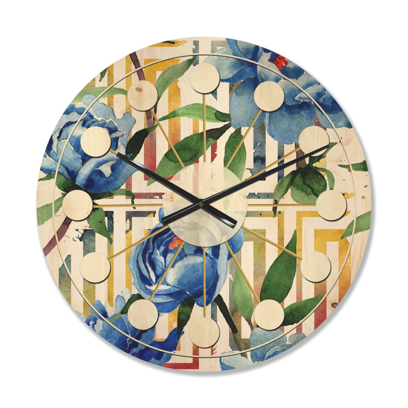 Horloge murale Botanical Design I, Moyenne