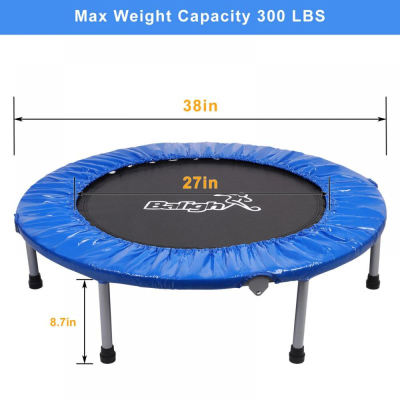 Onewell Round Fitness Trampoline with Handlebar