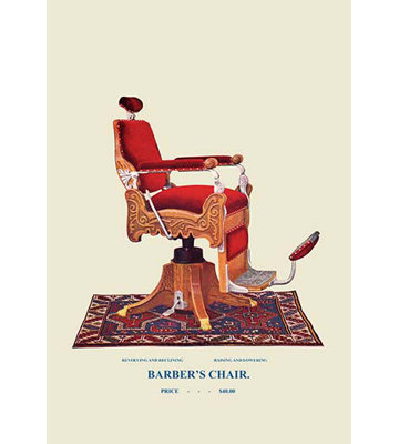 Chaise de barber, art