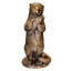 Standing Otter with Fish Garden Statue