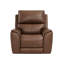 Fauteuil inclinable triple électrique en cuir véritable avec appui-tête et soutien lombaire à gravité zéro-1457257369