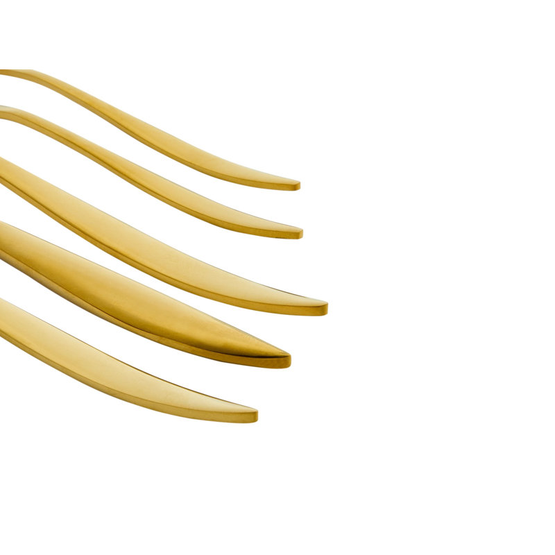 30 Piece Cutlery Set FARFALLE Black, Gold