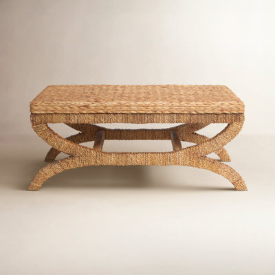 Hugo 44" Woven Seagrass Coffee Table