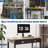 Adjustable Height Workbench with Pegboard, 2200lbs Heavy-Duty Garage Table with Power Strip, Tool Storage for Workshop